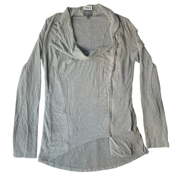 Market and Spruce Women’s Long Sleeve Full Zip Jacket size M, Solid Light Gray - Picture 1 of 8